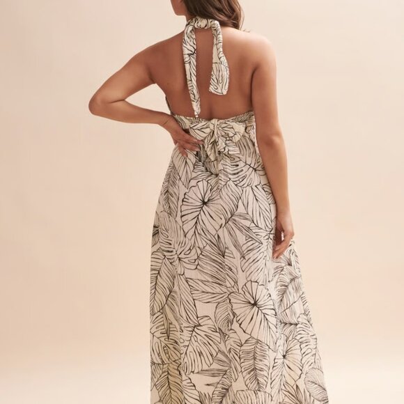 NWT ELAN Natural Maxi Criss Cross Dress M - Picture 3 of 5